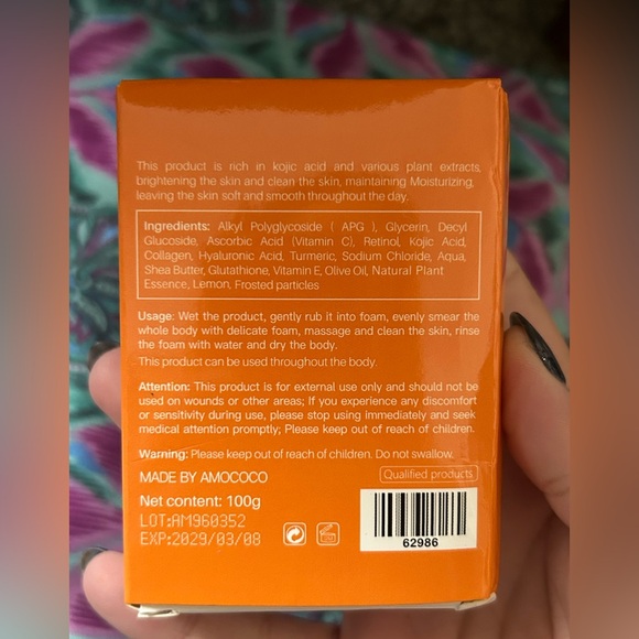 Amococo Kojic Acid Natural Artisanal Bar Soap - Picture 4 of 4